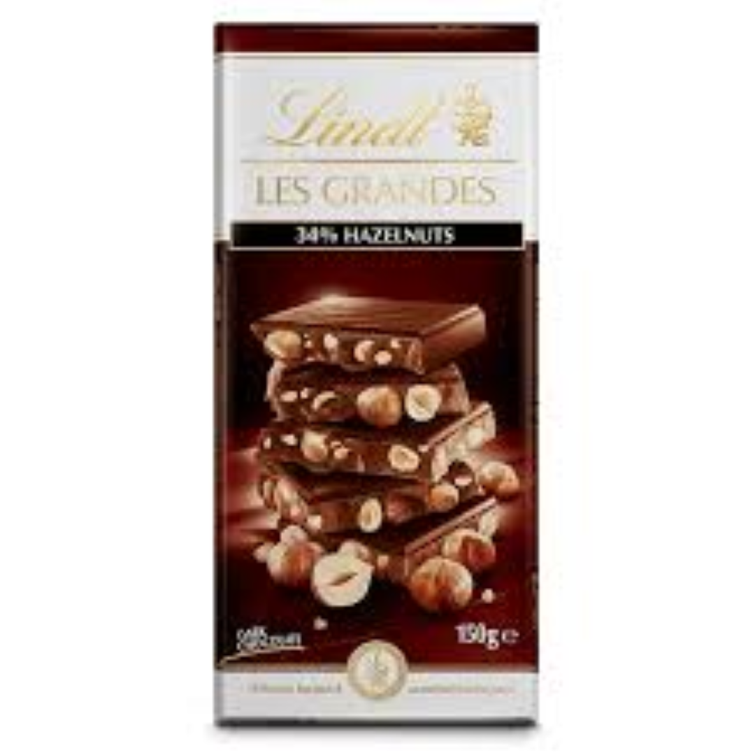 LINDT GRAND 34% DARK HAZELNUT150G 
